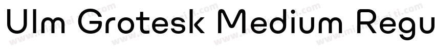 Ulm Grotesk Medium Regular字体转换